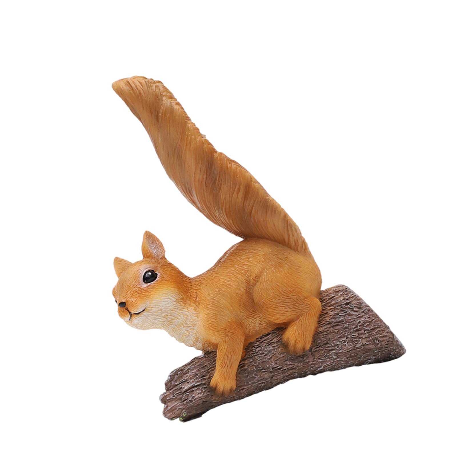 Qusinfc Climbing Squirrel Figurine Trees Decor Outdoor Garden Statue Whimsical Peeker Squirrel Garden Statue Outdoor