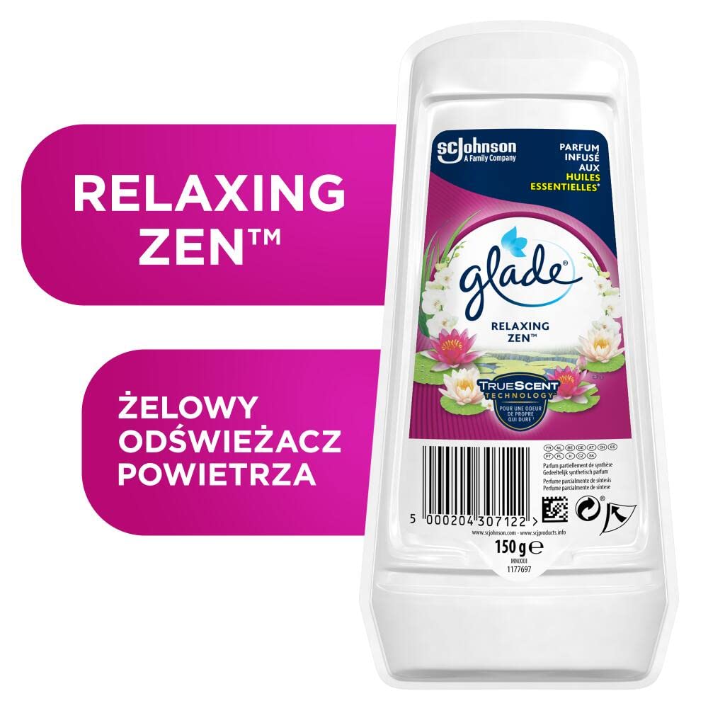 Glade Odświeżacz Powietrza w Żelu, Eliminuje Nieprzyjemne Zapachy w Domu i Łazience, Różne Zapachy, Zestaw 4 x 150 g