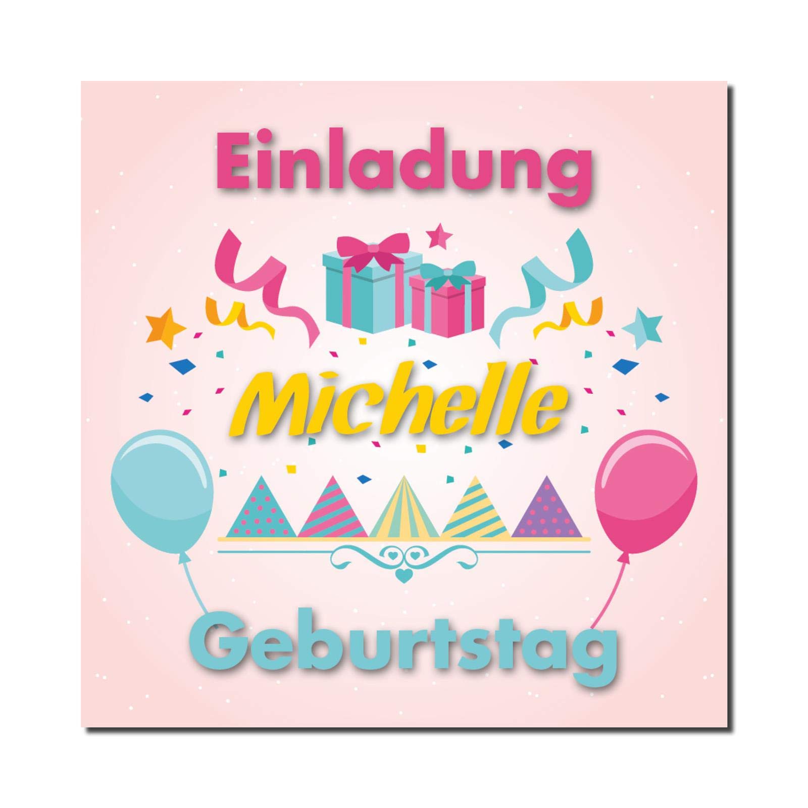 Invitación para cumpleaños infantiles, fiestas de colores