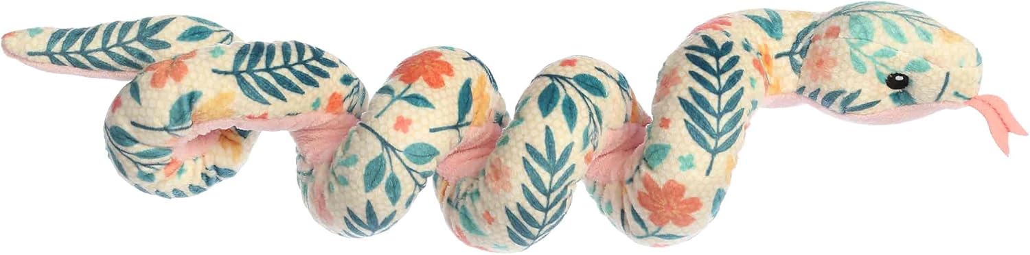 Aurora® Playful Wrist Wranglers™ Garden Party Snake™ Stuffed Animal - Vibrant Colors for an Eye-Catching Design - Perfect for Kids and Costumes - Multicolor 8 Inches