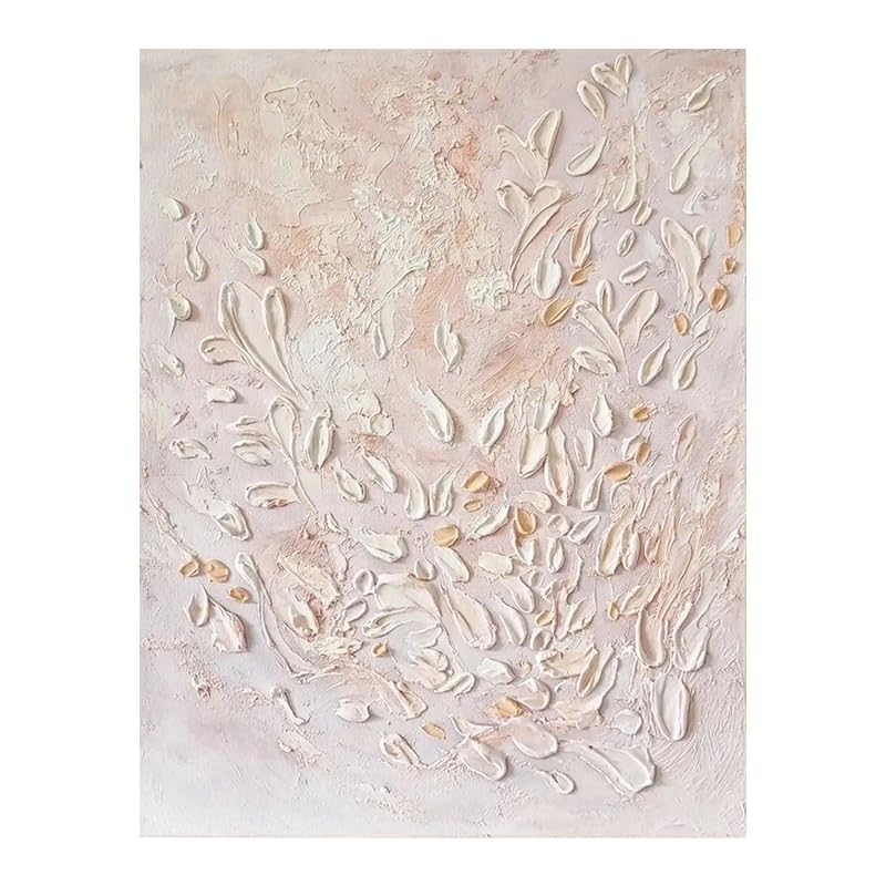 Peinture à l'huile fleurs abstraites modernes grand tableau mural pour salon