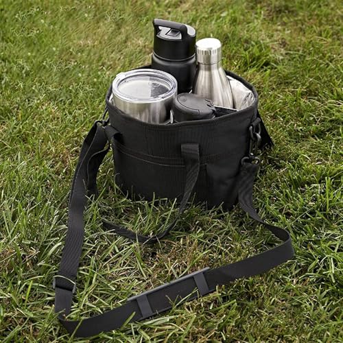 Bolsa para botellas de agua y soporte espacioso con correa ajustable para la escuela 7