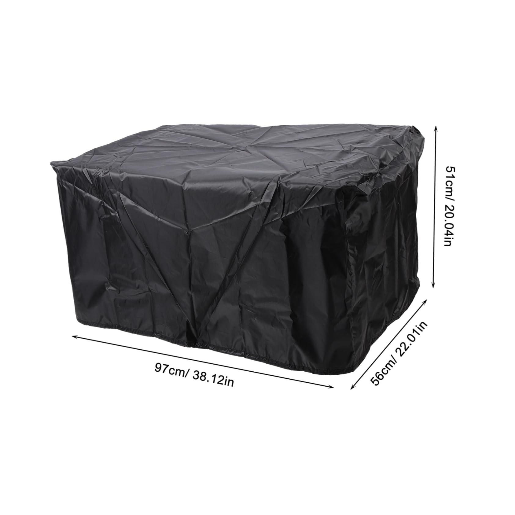 Toddmomy Housse de Chariot de Camping Bâche Anti-Pluie Noir en Tissu Oxford et Protection Solaire, Adaptée pour Chariot Pliant Extérieur Lors de Pique-niques et Camping