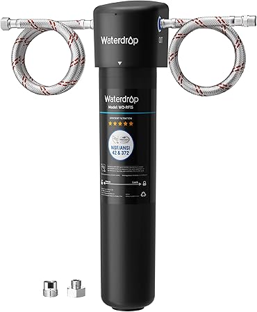 Waterdrop 15UA Under Sink Water Filter System, 2 Years, Reduces Lead, Chlorine, Bad Taste & Odor, Under Counter Water Filter Direct Connect to Kitchen Faucet, NSF/ANSI 42 Certified, USA Tech