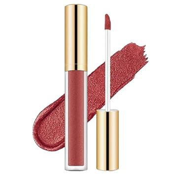 Metallic Liquid Diamond Glitter Lipstick, Diamond Glitter Lipstick Set, Shimmer High Pigment Lip Gloss, Metallic Liquid Lipstick Long Lasting Waterproof Lip Gloss Makeup Kit  Color #A , Size #07