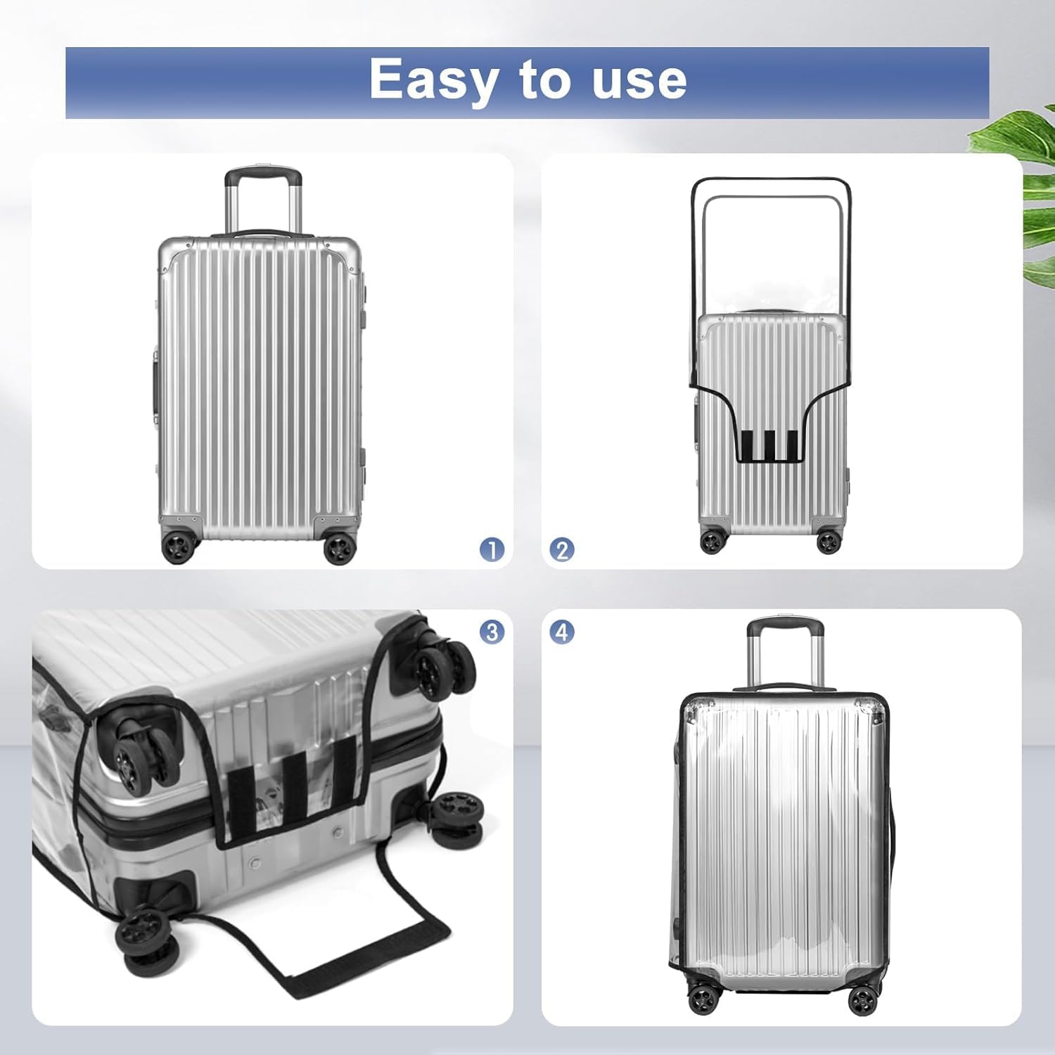 Suitcase Cover Protector, Waterproof Dustproof Suitcase Cover Case for Wheeled Luggage Trolley Protective Cover(24 Inch) Suitcase Cover Protector, Waterproof Dustproof Suitcase Cover Case for Wheeled Luggage Trolley Protective Cover(24 Inch)