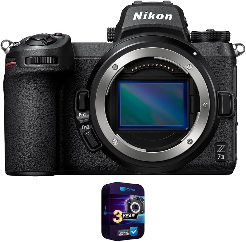 Nikon 1653 Z7II Mirrorless Camera 45.7MP Full Frame FX-Format (Body Only) Bundle with 3 YR CPS Enhanced Protection Pack