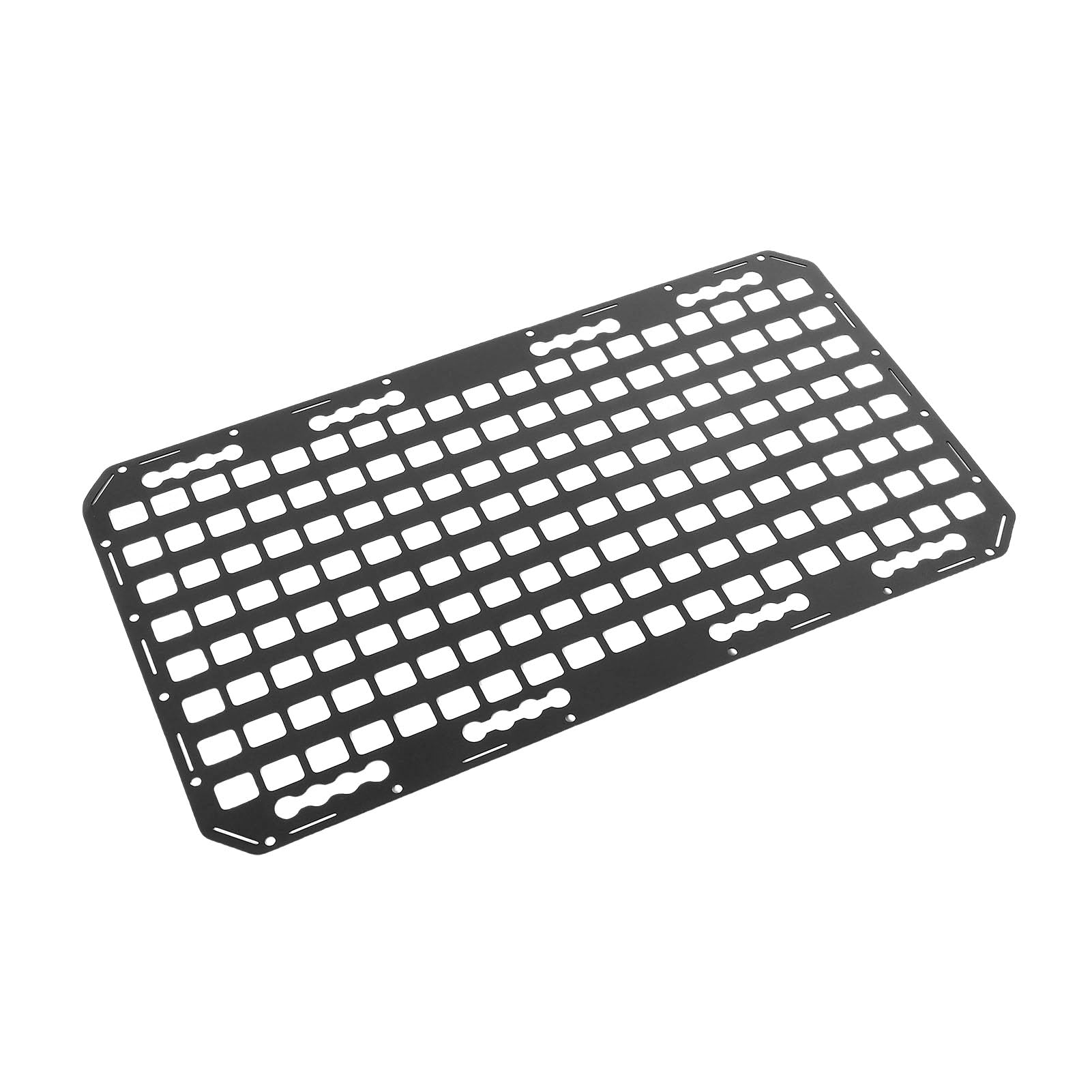 ASHATA Pannello Molle per Pianale di Camion, Pannello Portaoggetti con Binario a L in Alluminio 768x432x2mm, Organizzatore Multifunzionale per Veicoli per Auto SUV Pickup Trucks RV