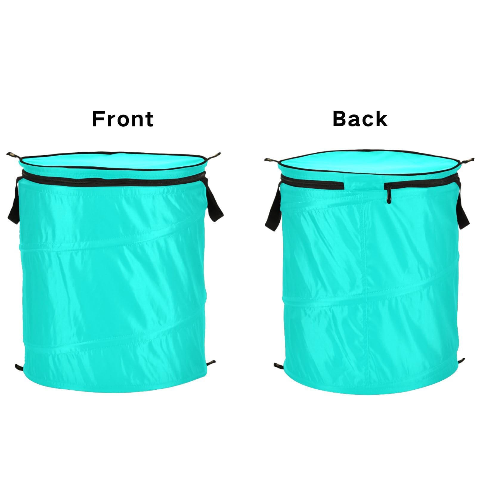 Turquoise Blue Collapsible Laundry Hamper Collapsible Laundry Storage Basket with Handles for Storage, Home, Dorm, Travel, Storage Organizer