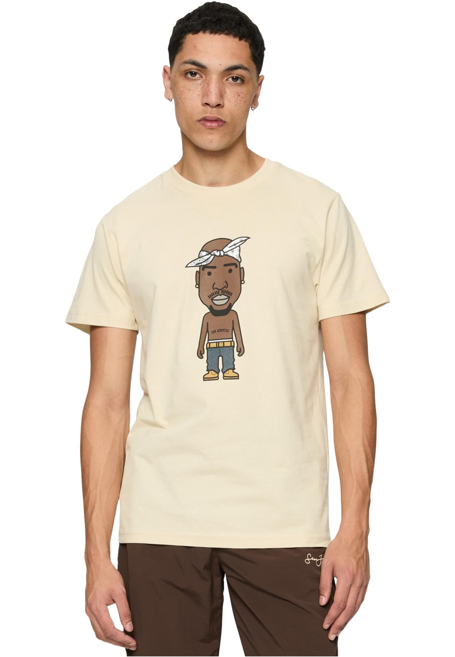 Mister Tee Men's T-Shirt, Sand, XXL