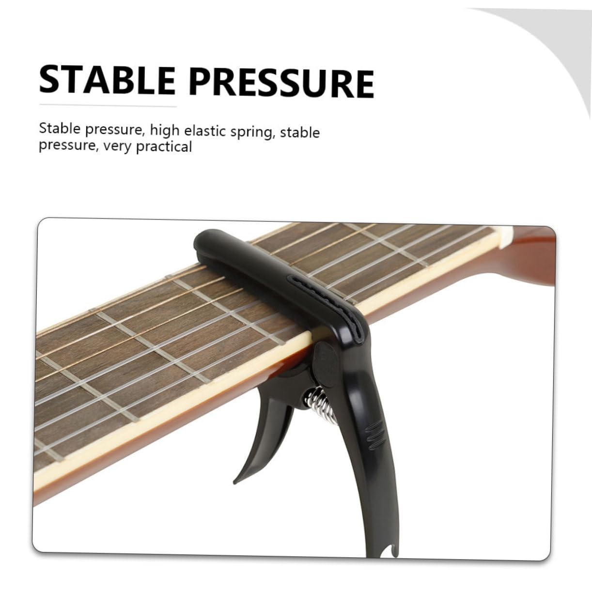 Kisangel 2 Juegos Capo de Guitarra Metálico Práctico con Pua y Clip de Afinación Guitarra Eléctrica y Accesorio Músicos