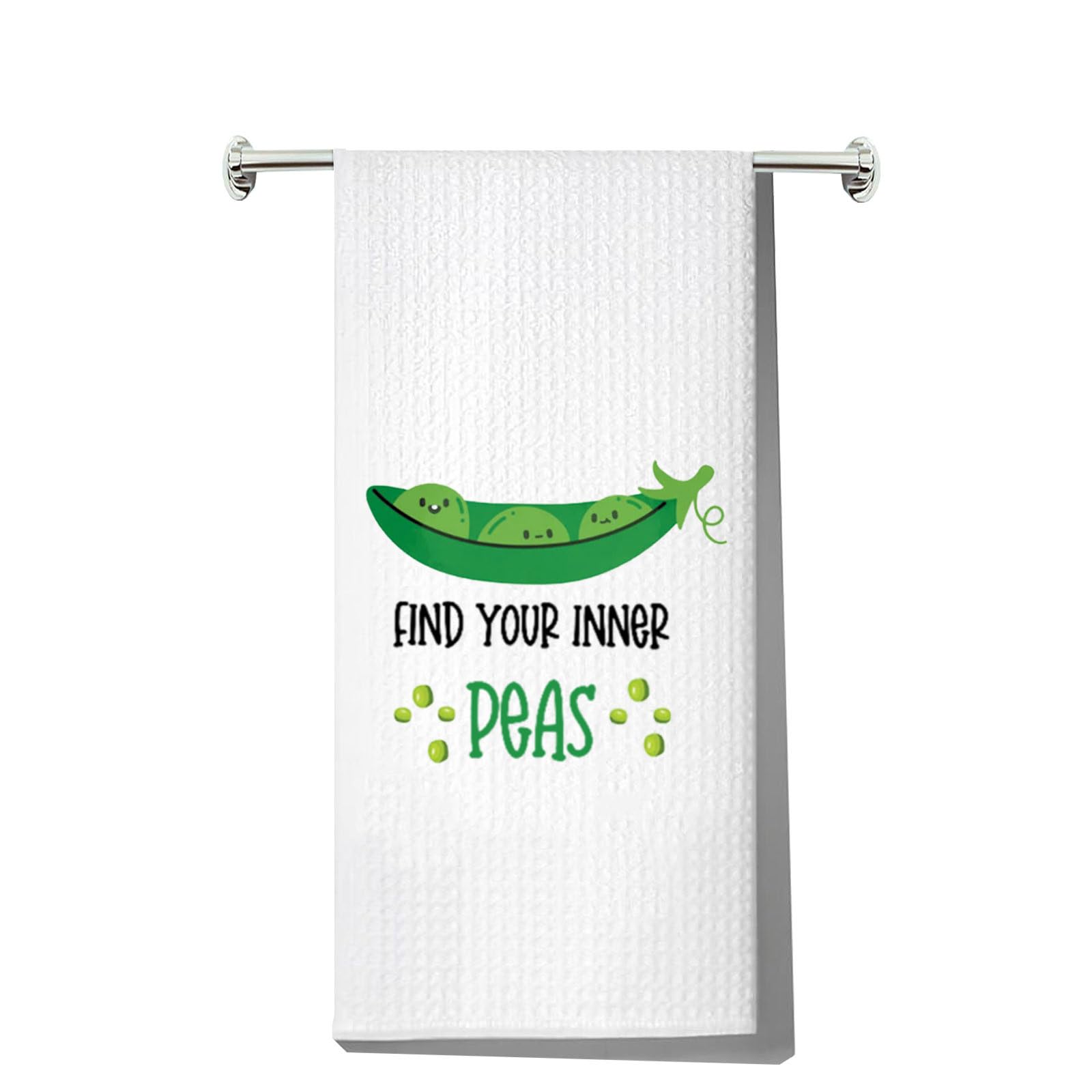 Serviette amusante pour amateurs de pois : fini la vaisselle humide