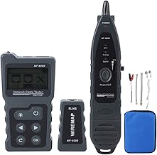 Nf8209 Network Cable Tester Cat5 Cat6 Lan Toner Finder Para Medição de Comprimento de Cabo, Teste de Falha de Cabo, Teste Poe, Hub Flashing Ncv