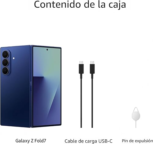 Miniatura 11 de Samsung Teléfono celular Galaxy Z Fold7, teléfono inteligente AI de 256 GB, Android desbloqueado, ediciones de fotos AI, pantalla grande, batería de