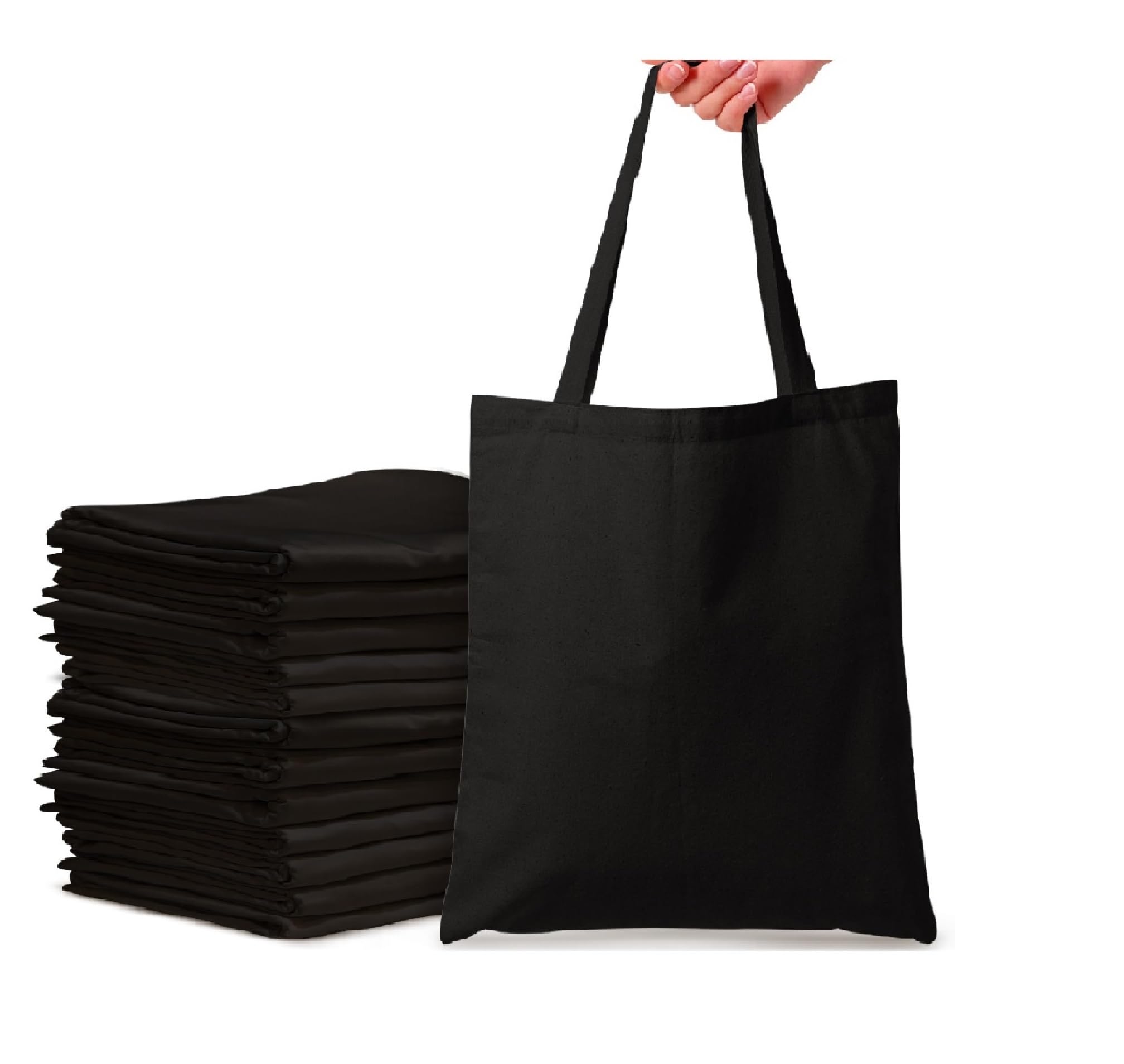 Top Urban Tote Bag Plain Natural Cotton Bag Ideal for Shopping Printing and Decoration Lightweight Reusable Canvas Fabric Bags for DIY Advertising