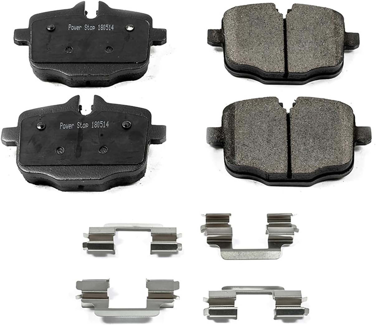 PowerStop Rear Brake Pads For BMW 535i 2011 |550i 2011-16 |550i xDrive 2011-16 |640i 2012-18 |640i Gran Coupe 2013-18 - Z17 Ceramic Brake Pads With Installation Hardware, 17-1469