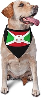 Burundi Flag Triangle Dog Bandana Scarf Accessories for Pet Bibs