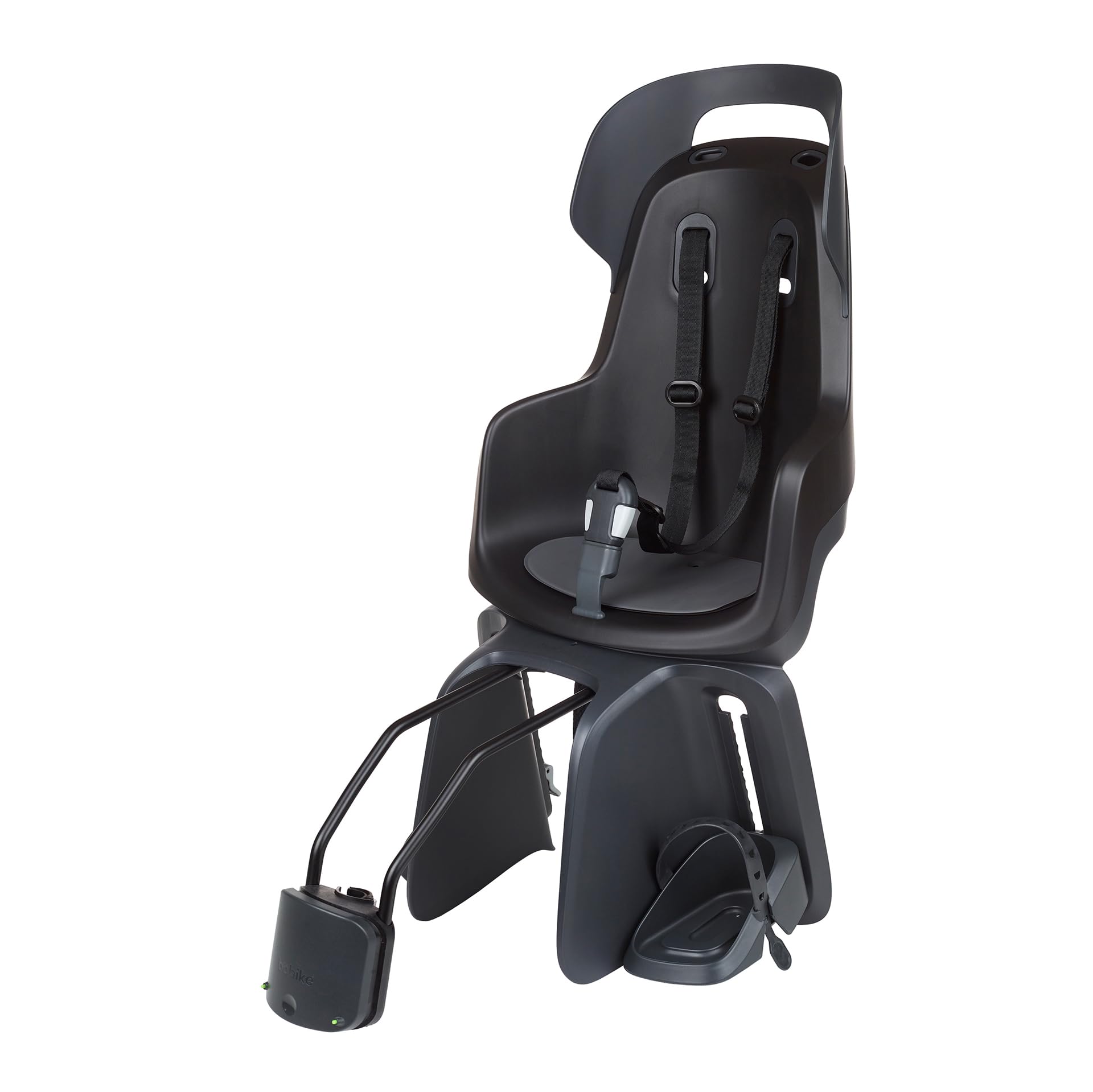 BOBIKE 8012400012 - Seggiolino posteriore GO MAXI per bici con ruote da 26” a 29” con ancoraggio al telaio a colori Urban Nero