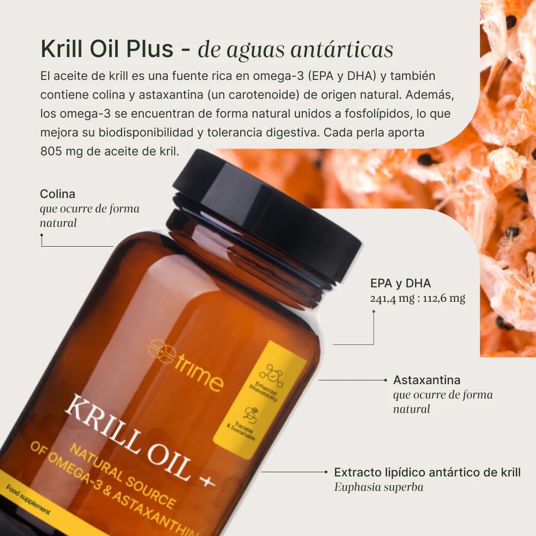 Olio di Krill Antartico Omega 3 180 Capsule 805 mg con Astaxantina
