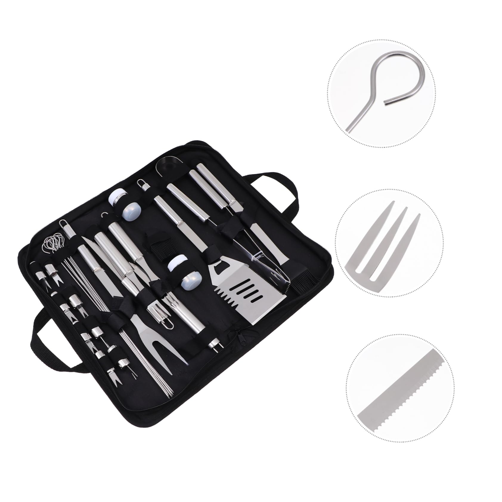 BESTonZON Kit Utensili Barbecue Acciaio Inossidabile g Grilliata Utensili Barbecue Acciaio Inossidabile Kit g Grilliata