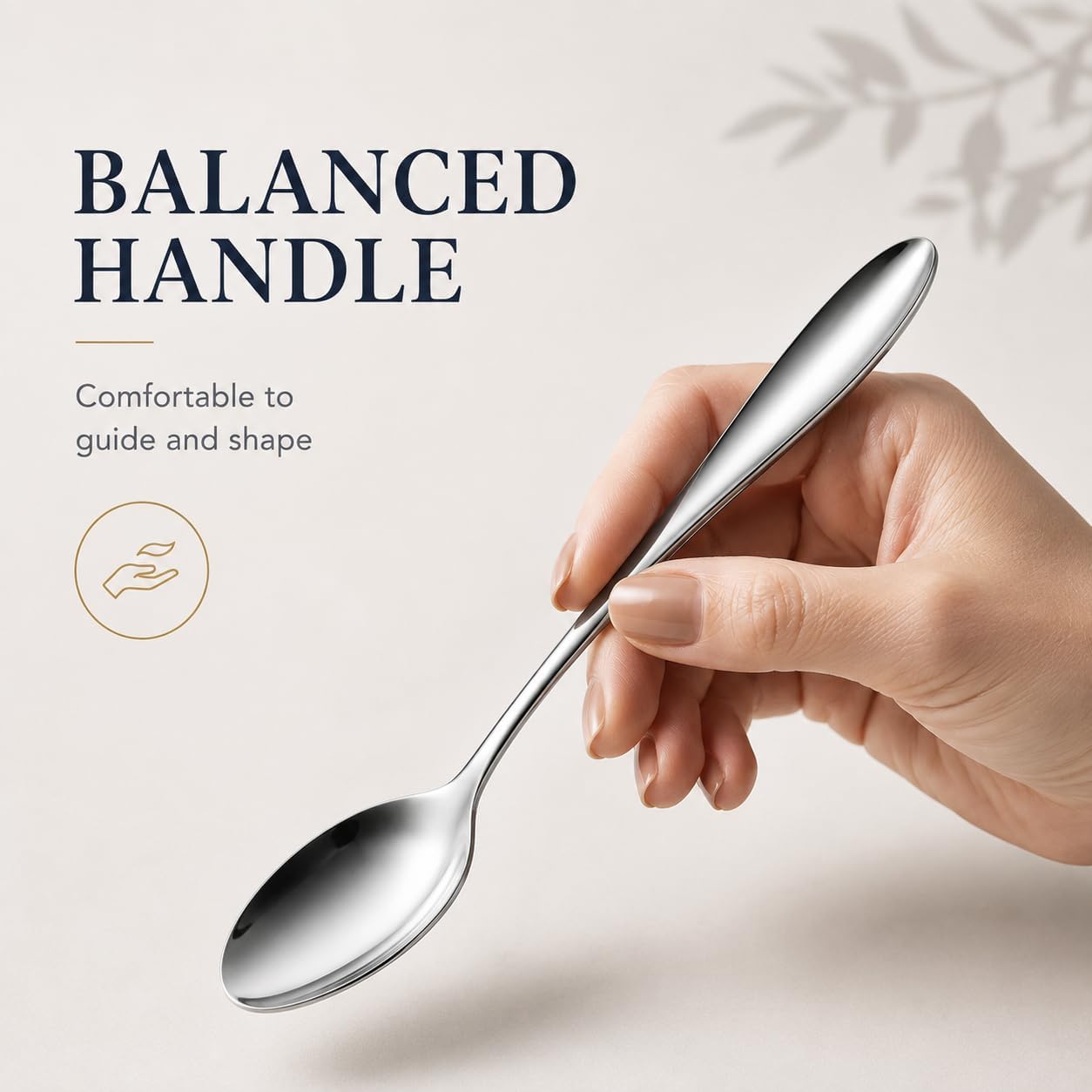 Quenelle Spoon Rocher Chef Spoon, 8.4 in 304 Stainless Steel