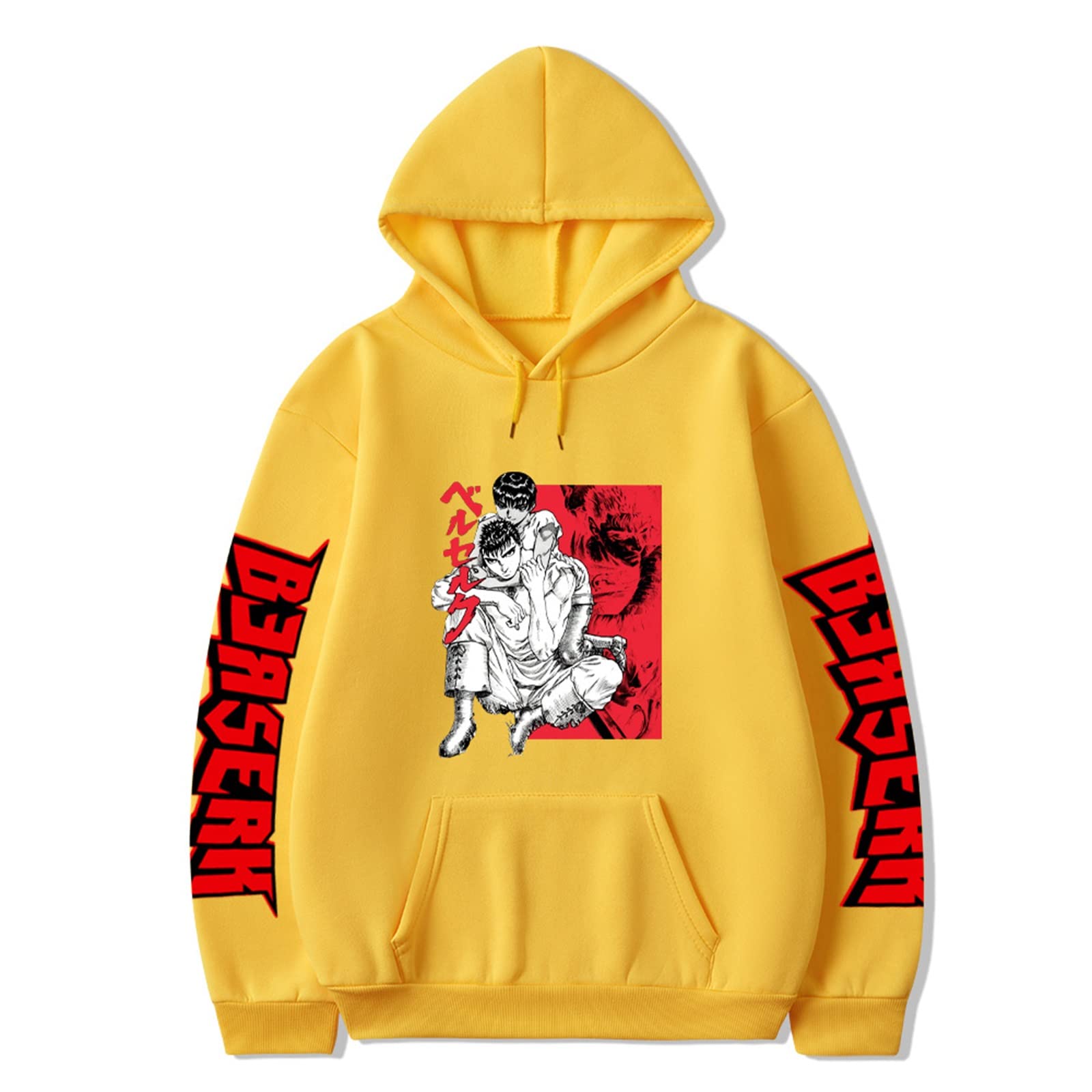 Berserk Manga Hoodie Adult - Berserk Guts u0026 Casca Print Hoodies Men/Women  Long Sleeve Pullover Drawstring Sweatshirt Oversized Clothing (S-4XL) :  Amazon.co.uk: Fashion