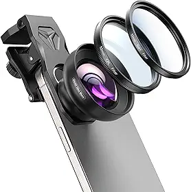 MIAO LAB Lente 100 ultra macro + filtro CPL de 52 mm e filtro estrela - Lente macro para iPhone, telefone Android | Fotografia macro profissional de flores, insetos, joias, detalhes de alimentos e