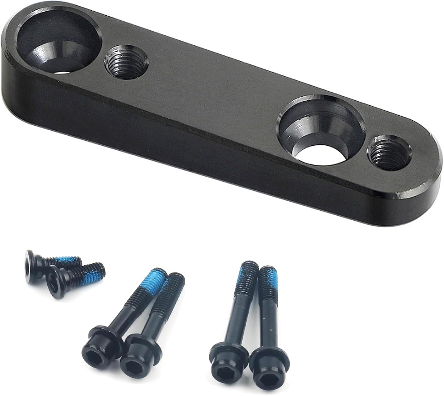 Bicycle Flat Mount Disc Brake Adapter,Aluminum Alloy Road Bike 140mm/160mm Front/Rear Conversion Kit,Flat Caliper to Flat Mount Disc Brake Mount Base Bicycle Part Accessory