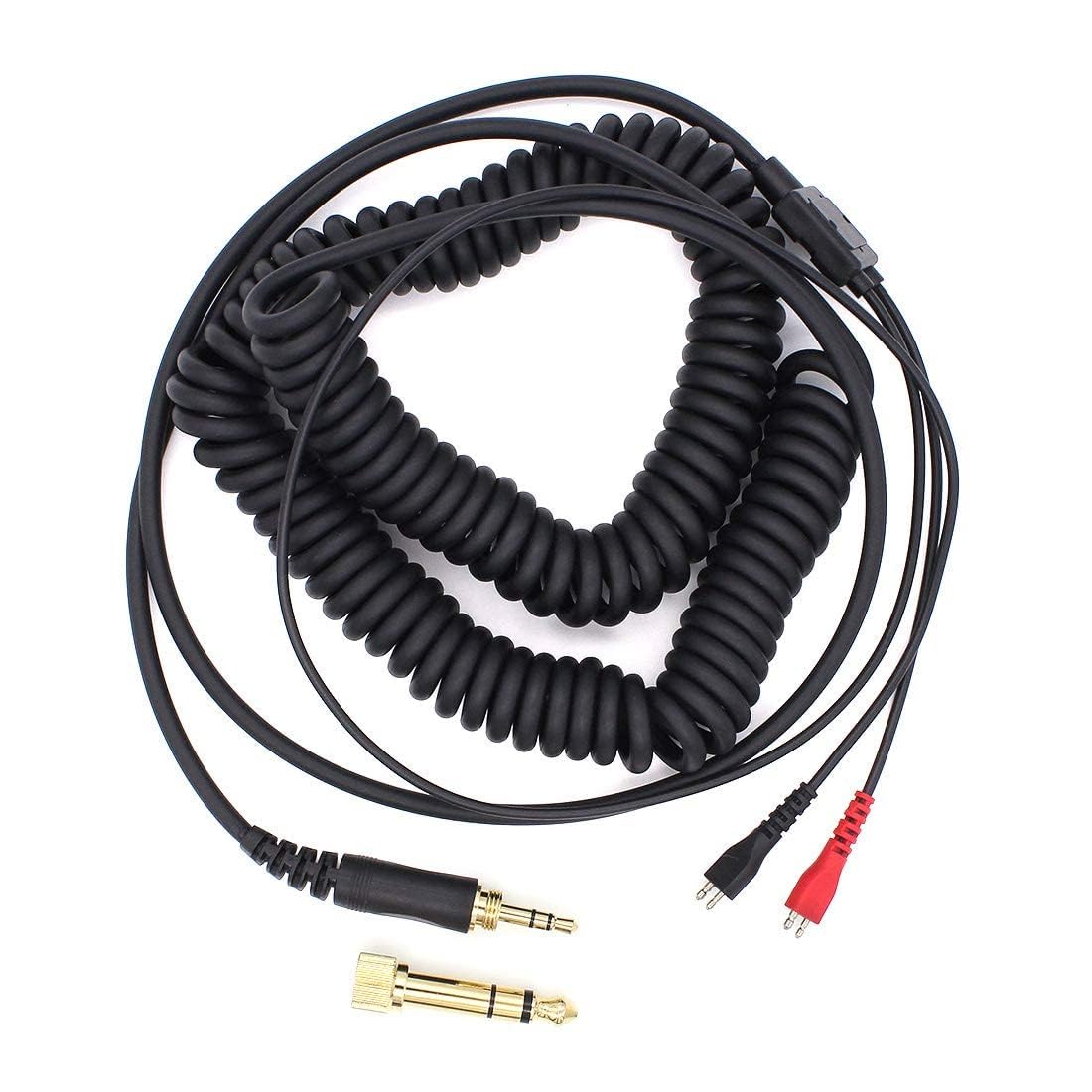 Replacement Coiled Cable for Sen-n-hei-ser HD25 HD25sp HD560 HD540 HD480 HD430 414 HD250 Headphones (Black)
