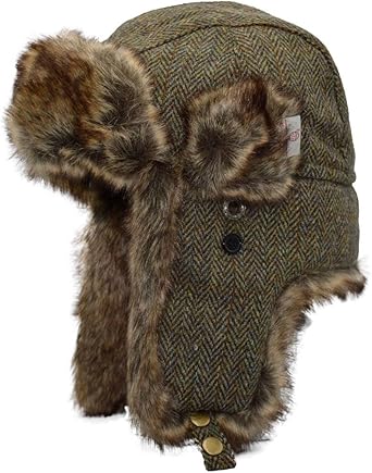 Walker & Hawkes Harris Tweed SCOTTISH Flat Cap 100% Wool Country Hat S-2XL - Foto 11