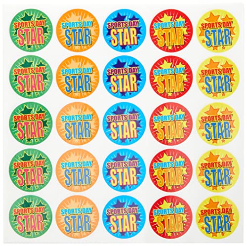 SuperStickers Sports Day Star Sticker Pack (250 Stickers)