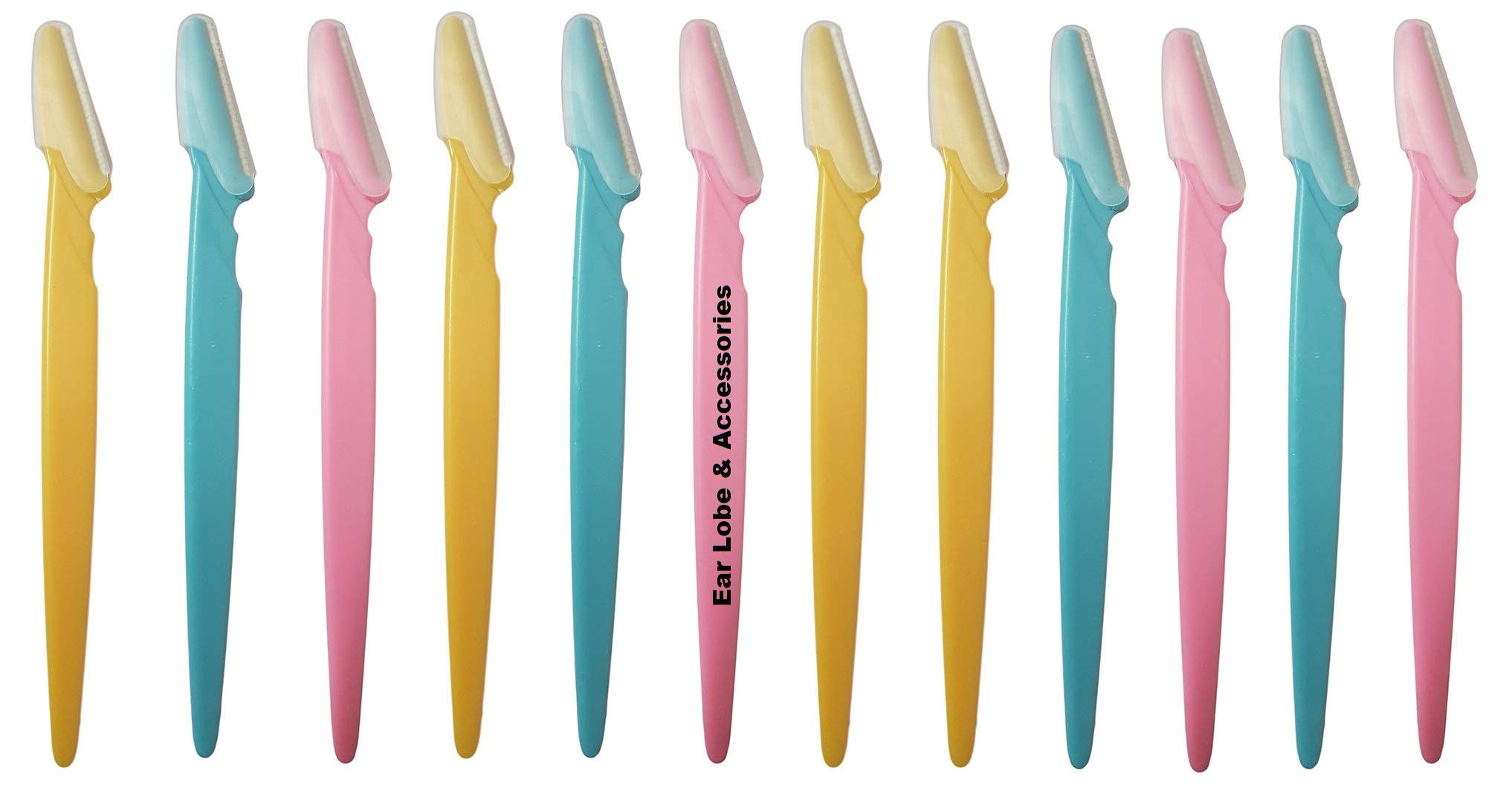 [Ear Lobe & Accessories] Multi-Purpose Women/Girls Razor | For Eyebrow, Face, Armpit, Foot, and Bikini Line - Pack of 12, Multicolor (B07FQB8W8Q) Amazon Price History, Amazon Price Tracker