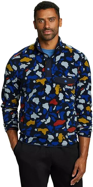 Eddie Bauer Men's Chutes Long-Sleeve Snap Mock Neck Fleece