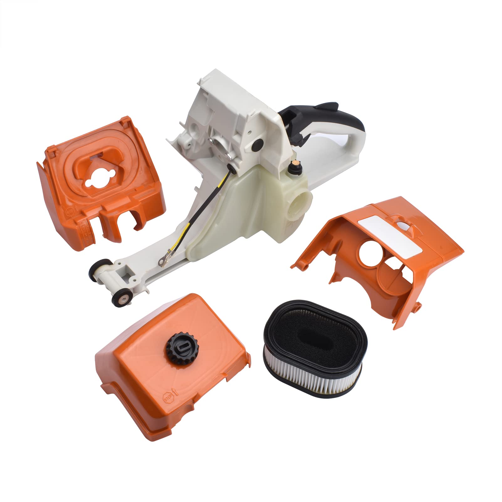 Tylny uchwyt zbiornika paliwa gazowego z filtrem powietrza i pokrywą do STIHL MS440 044