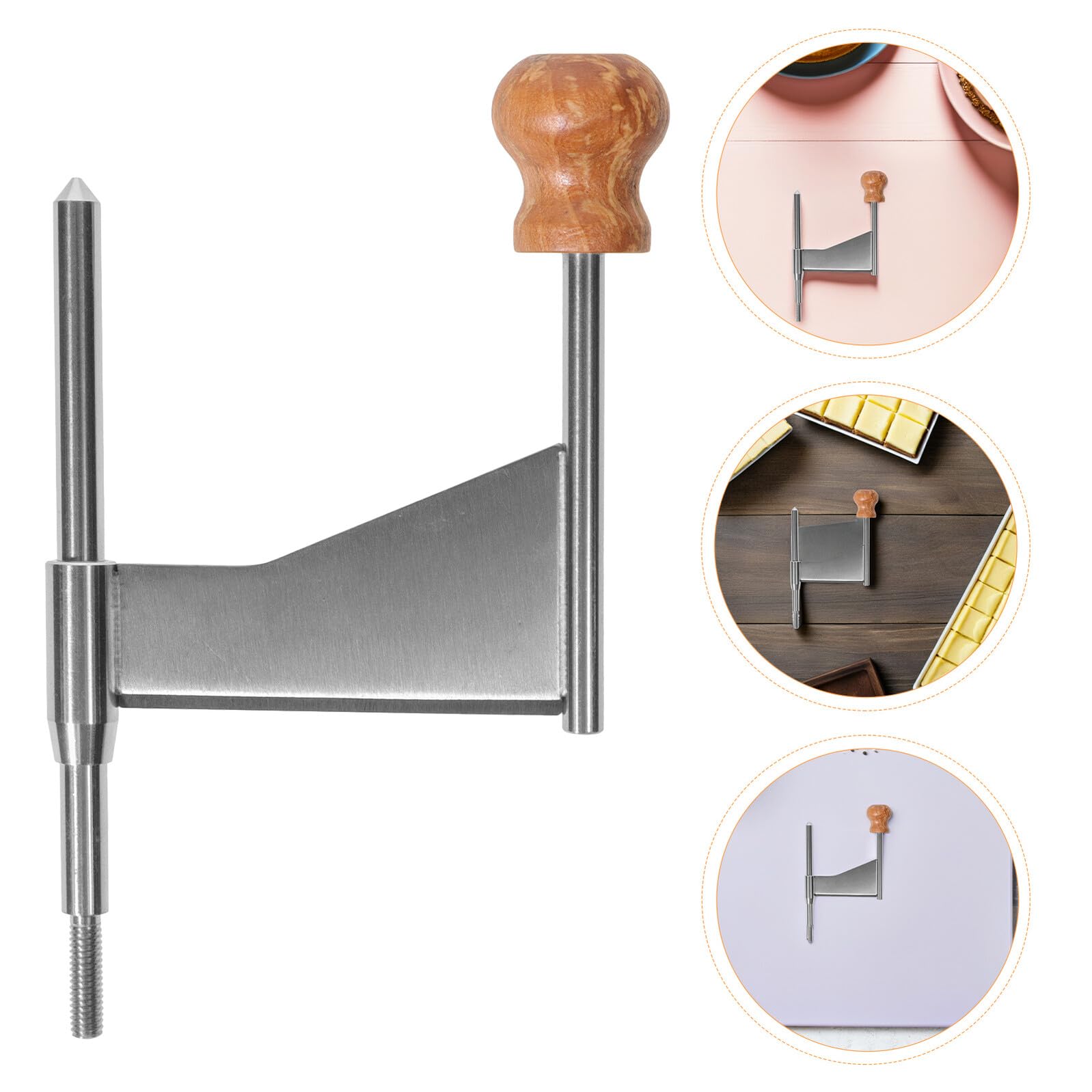 TOYANDONA 2 Pezzi Lama Rotante per Grattugia Formaggio in Acciaio Inox 304 Manico Portatile Utensile per Affettare e Grattugiare Formaggio Accessori Cucina per Preparazioni Rapide e Feste