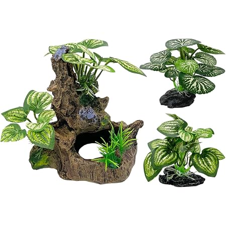 Vtapliea 12PCS Small Artificial Aquarium Plants - Green Plastic Fish Tank Decor, Safe For Betta Fish, 1.6 Inch Tall - View #7