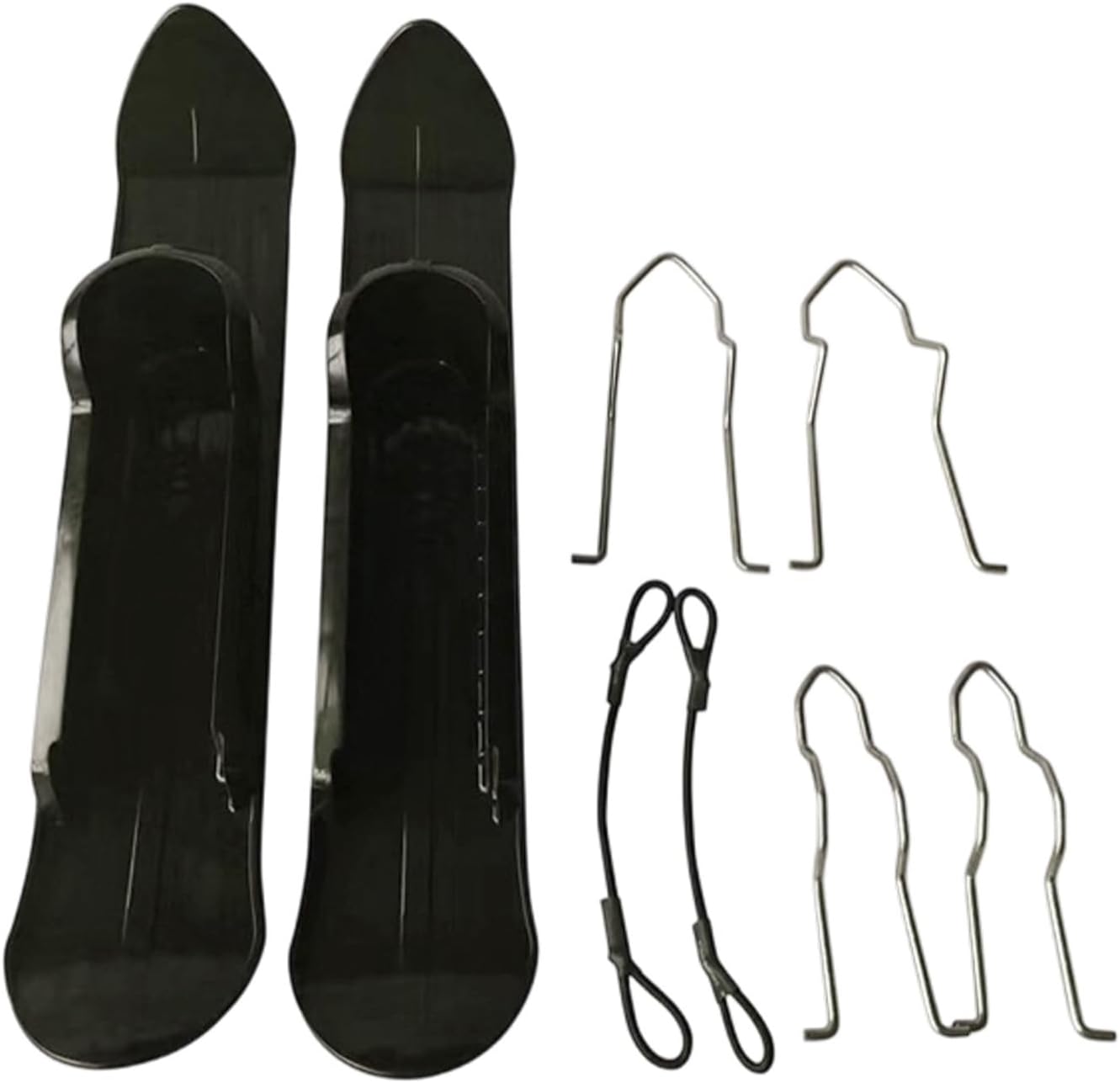 Sled Board – ABS And Iron | 2-in-1 Snow Scooter And Stroller Ski | Portable Snowboard Nd Outdoor Balance Bike Accessory For Winter Fun, Sliding Recreational Play