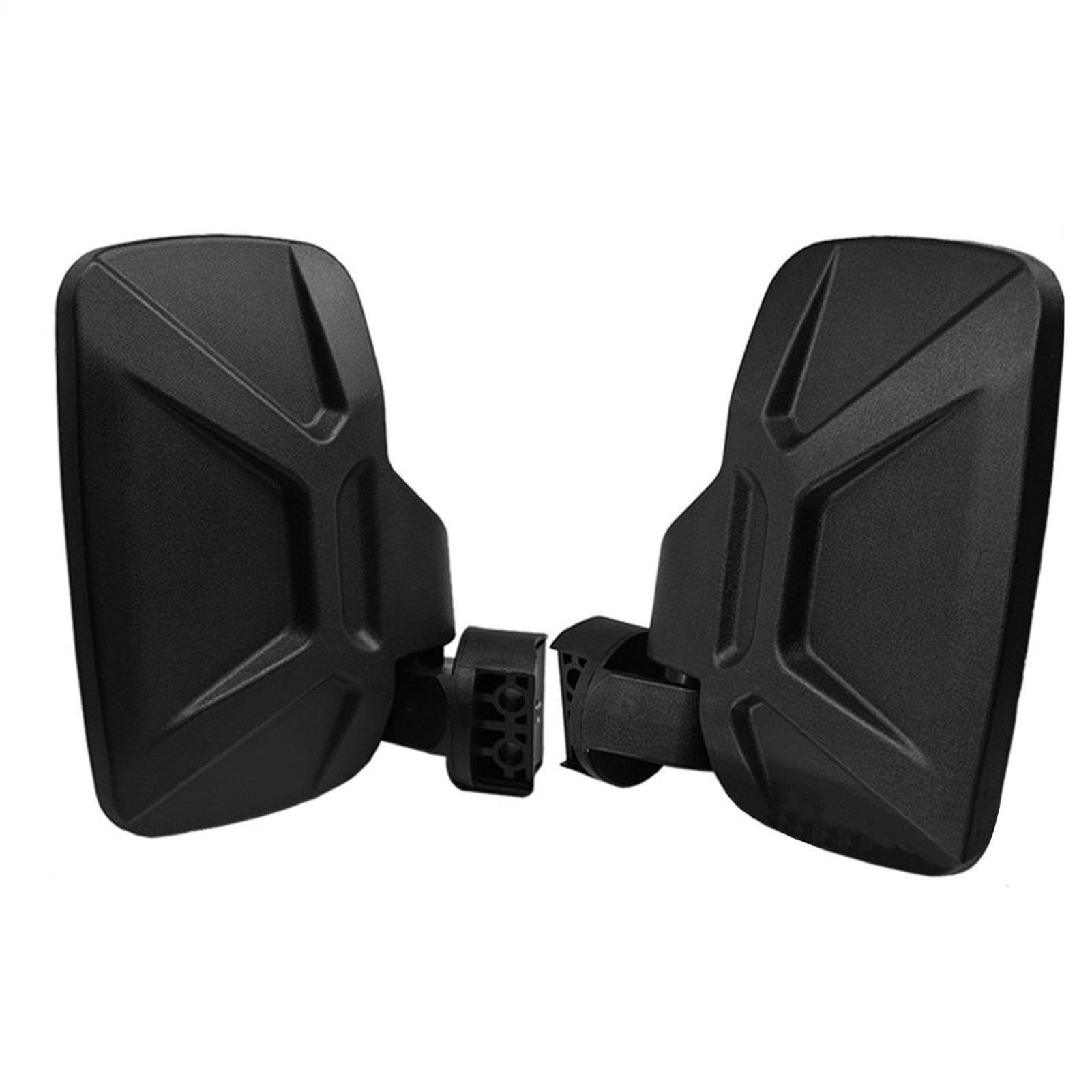 Specchio laterale UTV, Specchio laterale ATV - Specchio retrovisore fuoristrada 2X con gabbia per roll bar da 1,75 pollici e 2 pollici - Kit specchietto laterale destro e sinistro regolabile