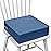 Eiury Toddler Booster Seat Dining Table Kitchen Chair, Waterproof Anti-Scratch PU Cushion, Non-Slip Bottom, Adjustable Buckle Straps, Easy Clean Portable Seat Cushion (Blue)