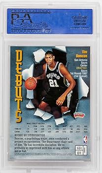 Amazon.com: Tim Duncan (San Antonio Spurs) 1997 Topps Finest