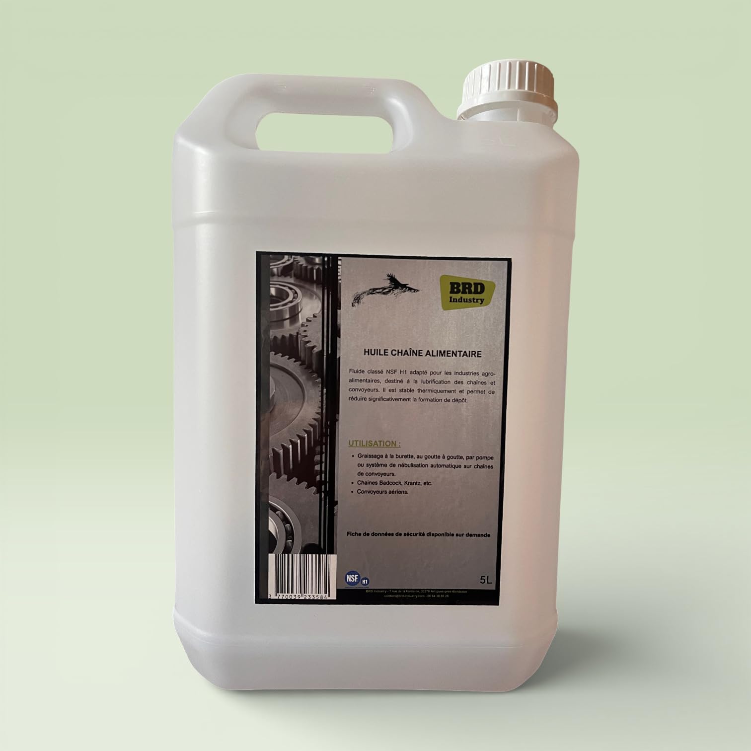 Aceite de cadena de contacto alimentario V150 – Bidón 5 L