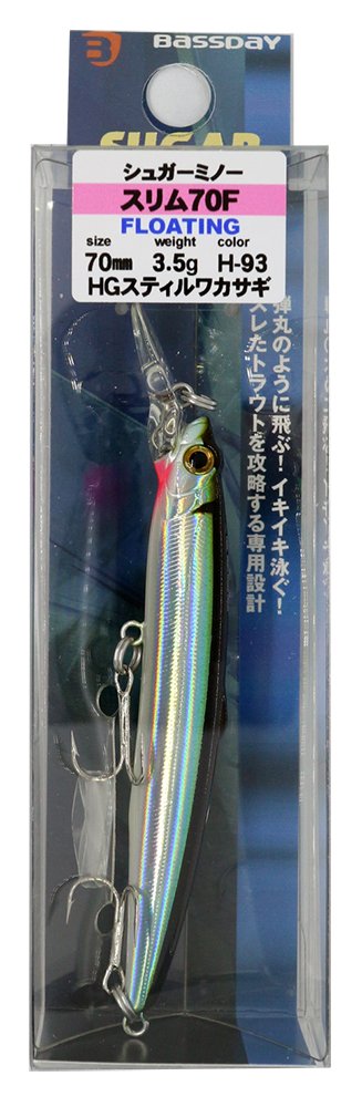 Amazon.co.jp: Bassday(バスデイ) ルアー シュガーミノースリム 70F H