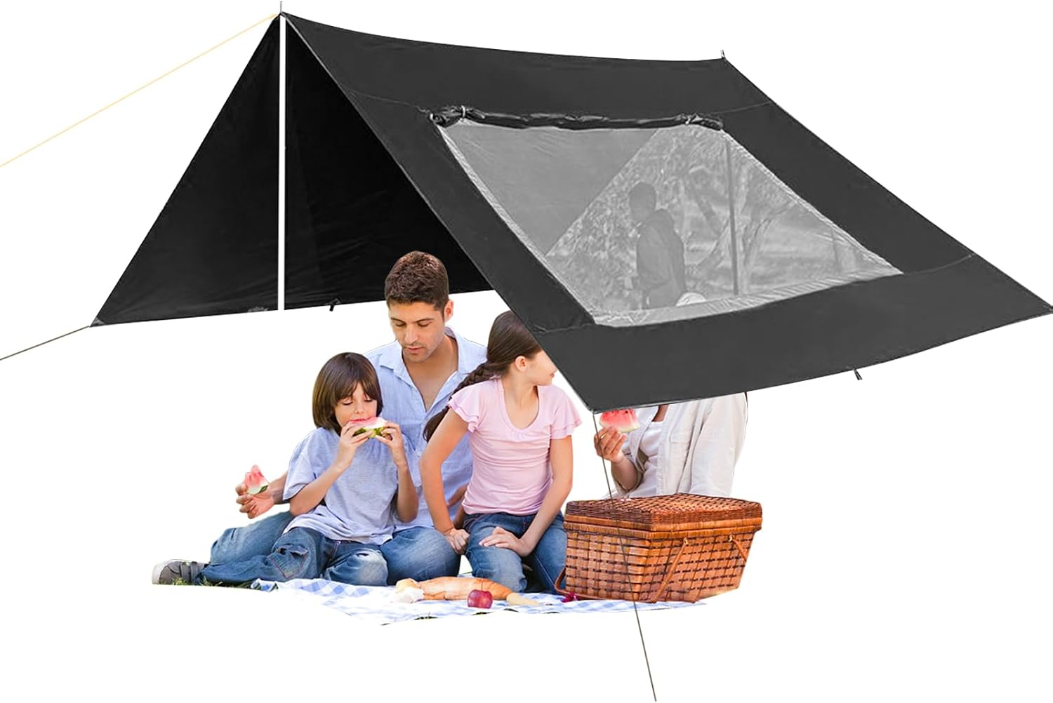 Car Tent,UV Protection Portable Shelter | Outdoor Car Awning Sun Shelter,for Vehicle Truck Automotive RV Outdoor Fishing Hiking Picnic Beach Yard