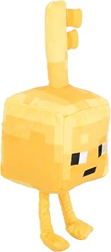 JINX Minecraft Dungeons Happy Explorer Gold Key Golem Plush Stuffed Toy، Gold، 7 & quot؛ طويل