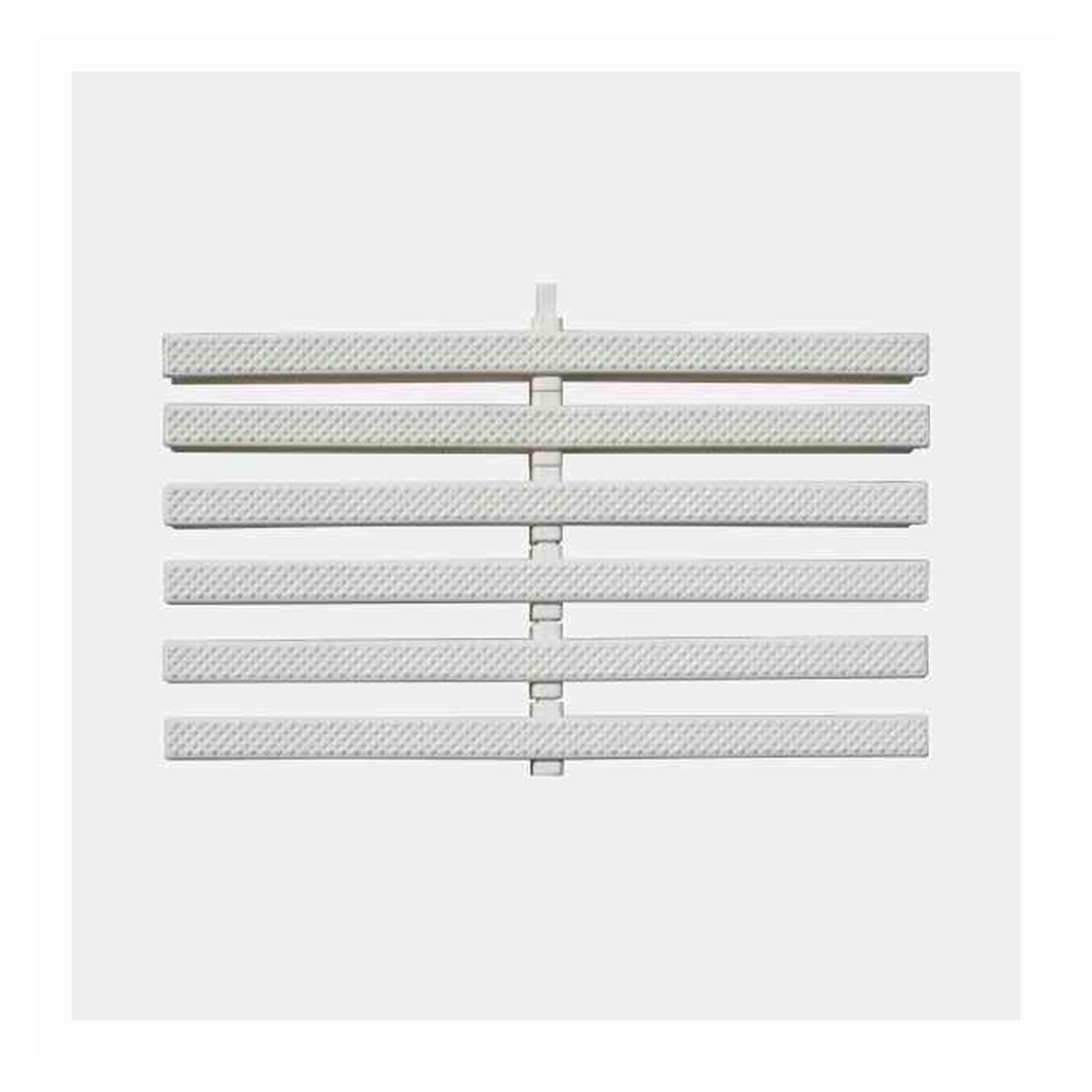 GJMSSMY Swimming Pool Drainage Overflow Grate, Durable Drain Grille Floor Cover, Rectangular PP Drainage Grate for Patios & Pools – 25x100cm, 10 Pack
