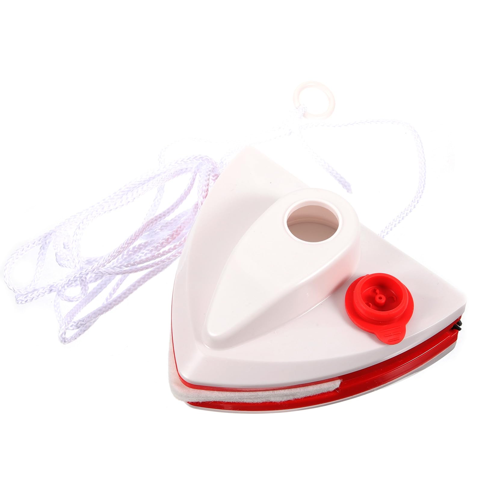 Limpiacristales Magnético de Doble Cara, Cepillo Triangular para Limpiar Vidrios, Abs y Imán, Blanco, para Cristales y Ventanas de Dormitorio, Uso Doméstico
