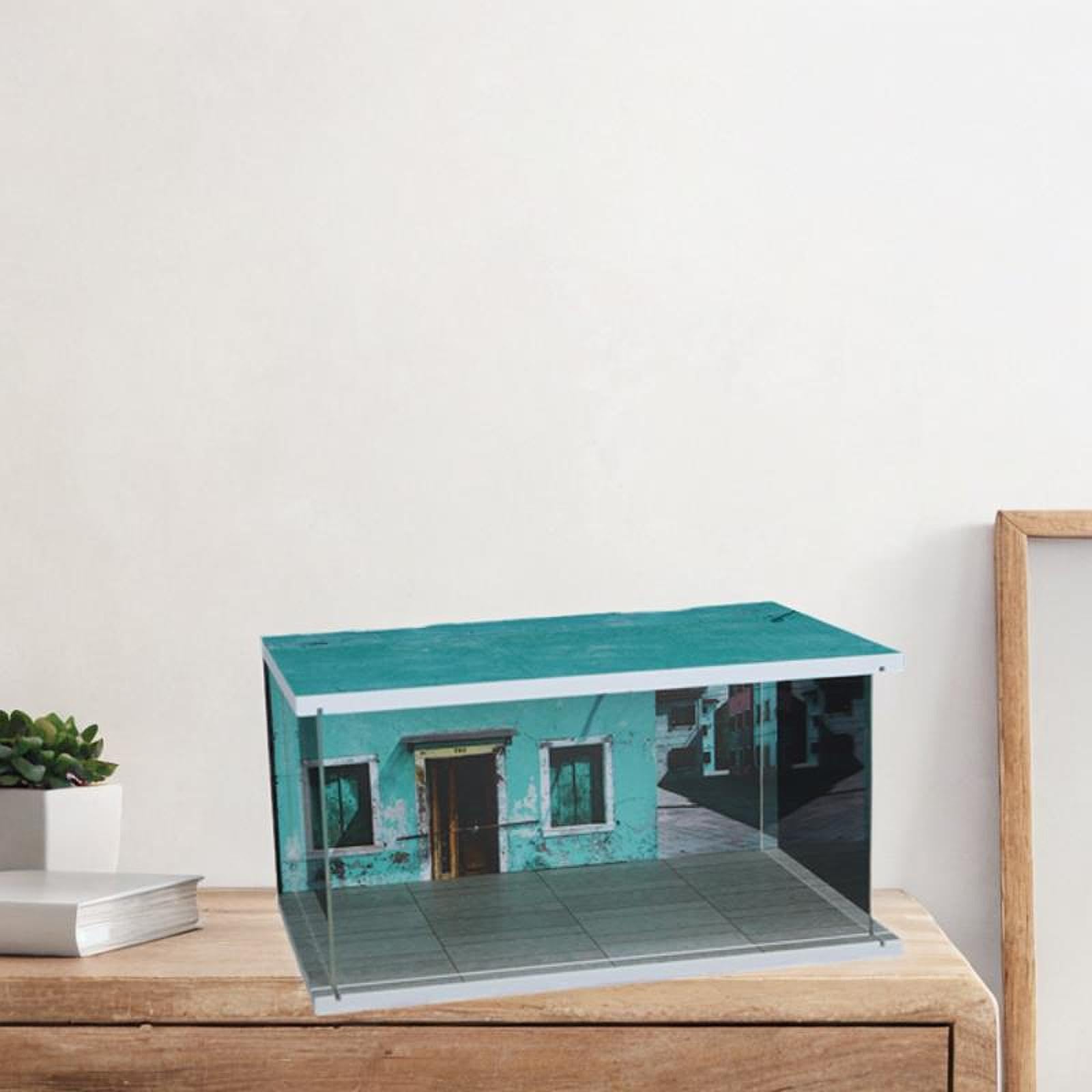 Zabawki, Zabawki dla dzieci, Zabawki dla dzieci, Zabawki, Miniaturowe samochody, Garaż, Gablota wystawowa z akrylowym stojakiem na modele samochodów, zielony