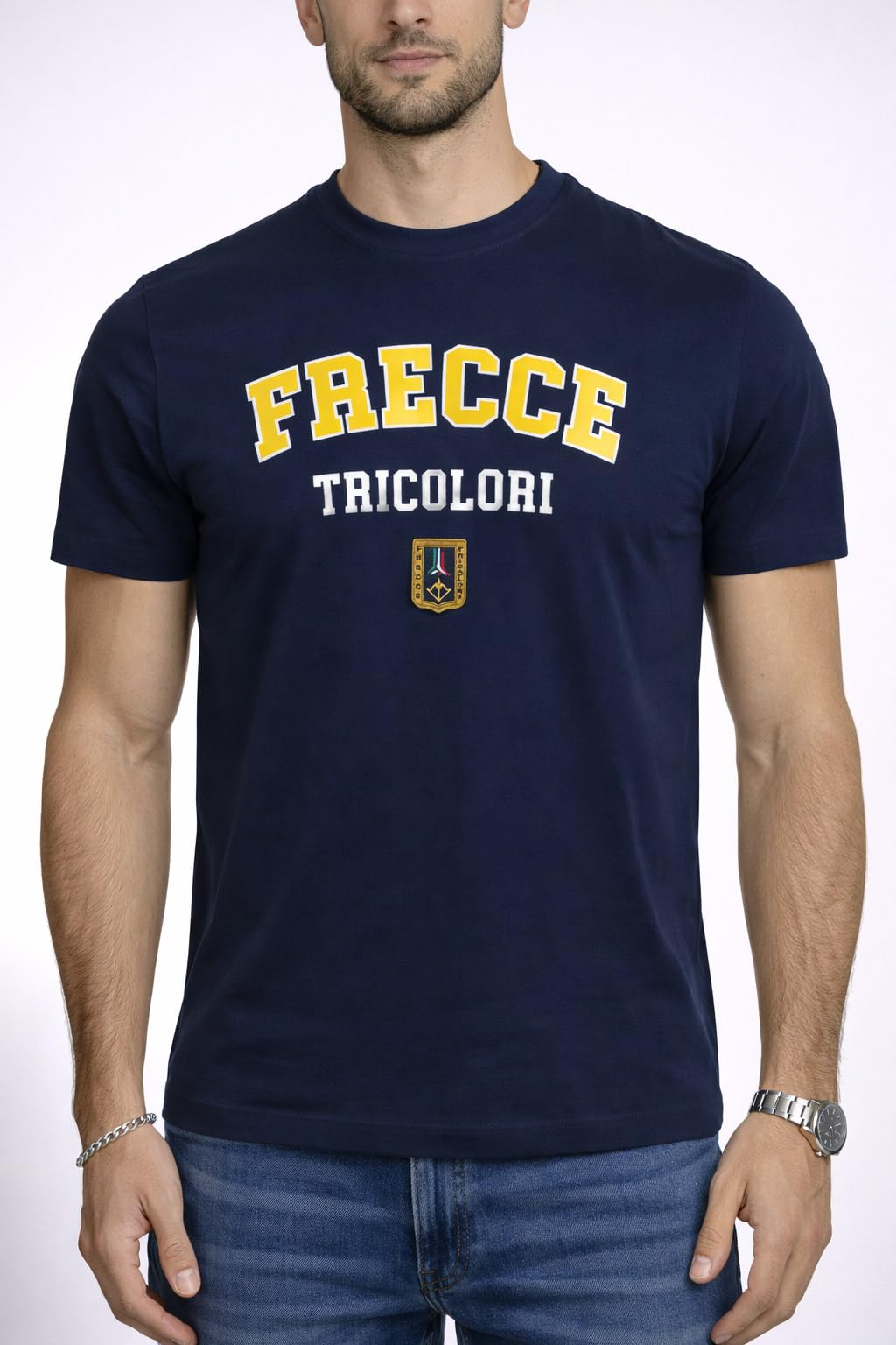Aeronautica Militare T-Shirt TS2530 Flechas Tricolori Camiseta, Camiseta, Sudadera, Hombre Comfort Fit