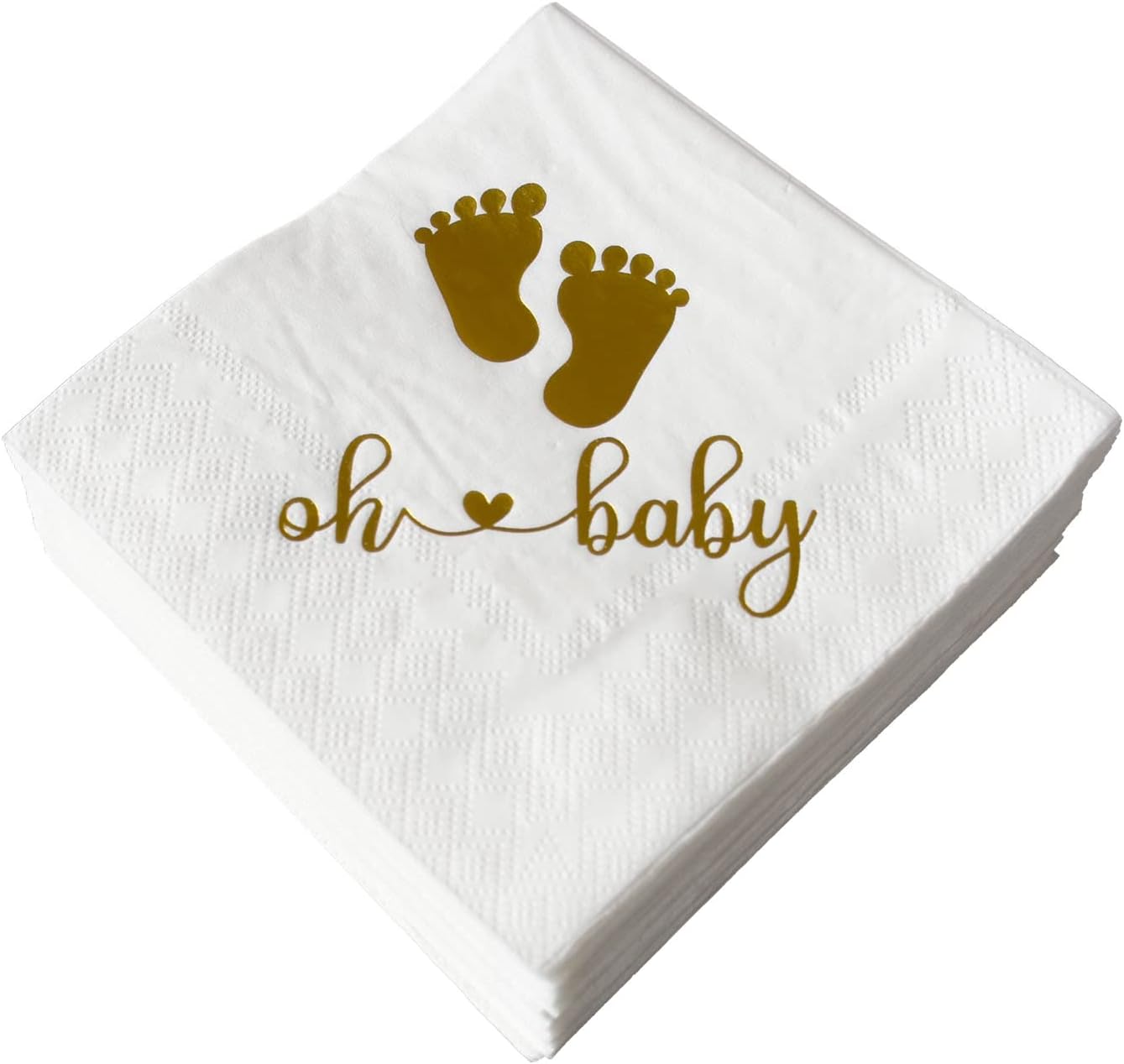 Oh Baby Napkins Pack of 50 Baby Shower Cocktail Napkins