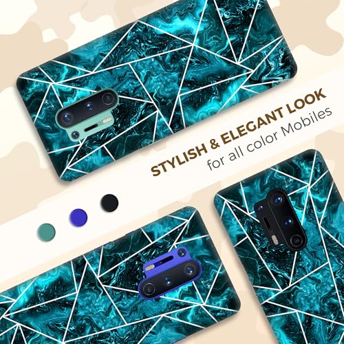Coque OnePlus 8 Pro rigide fine anti-rayures bleu sarcelle